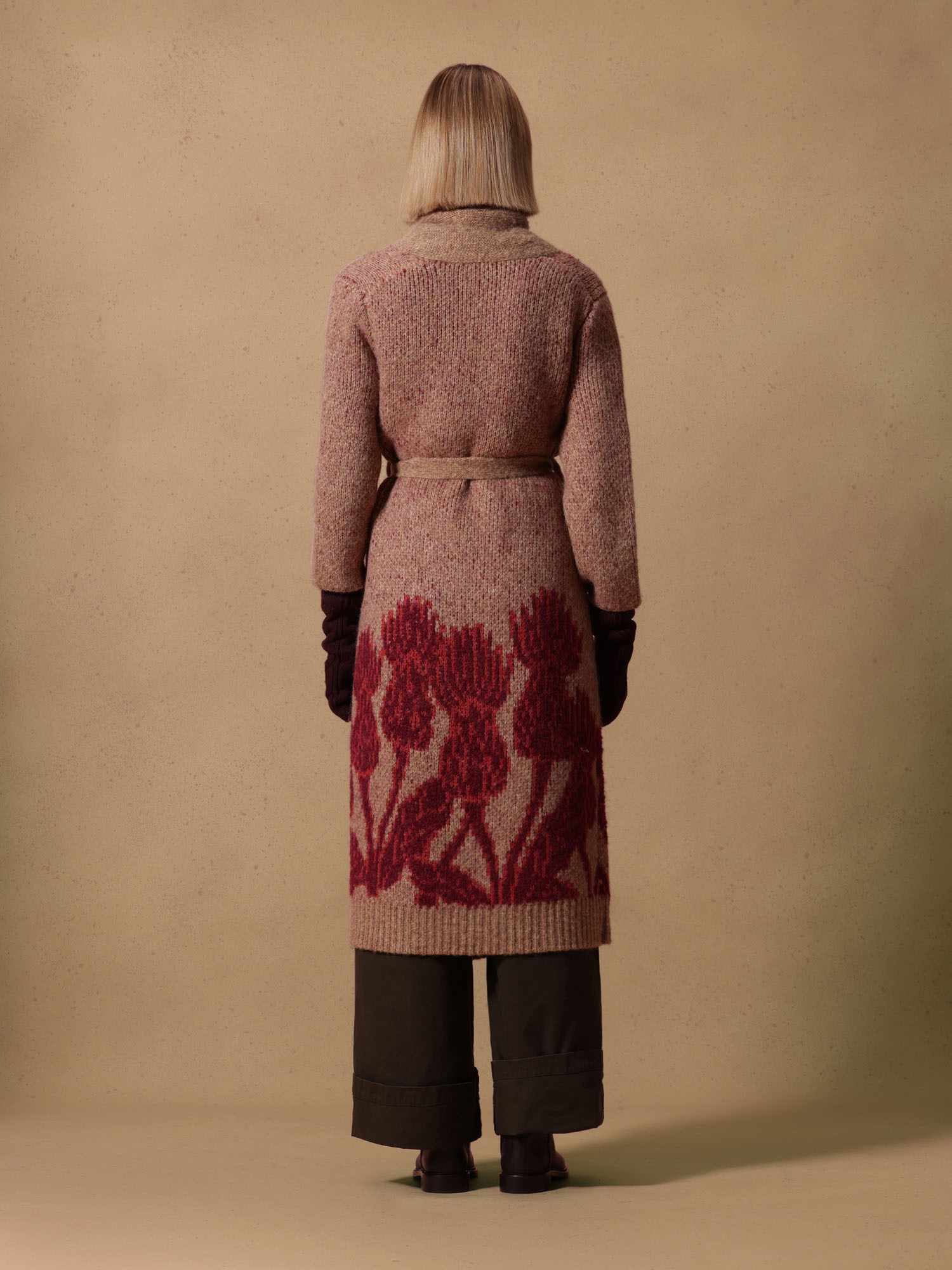 Ballantyne WOMENS LONG CARDIGAN IN WOOL ALPACA BLEND - COD. B1K326 3W056 94101