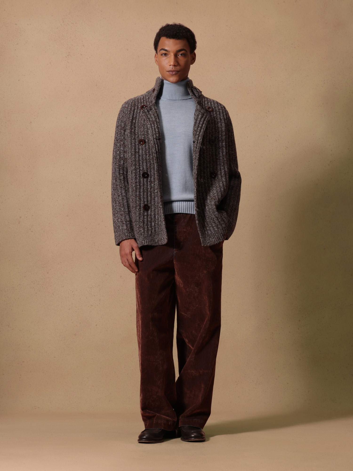 Ballantyne MENS DOUBLE BREASTED CARDIGAN IN 100% WOOL - COD. B2K200 3W055 95039