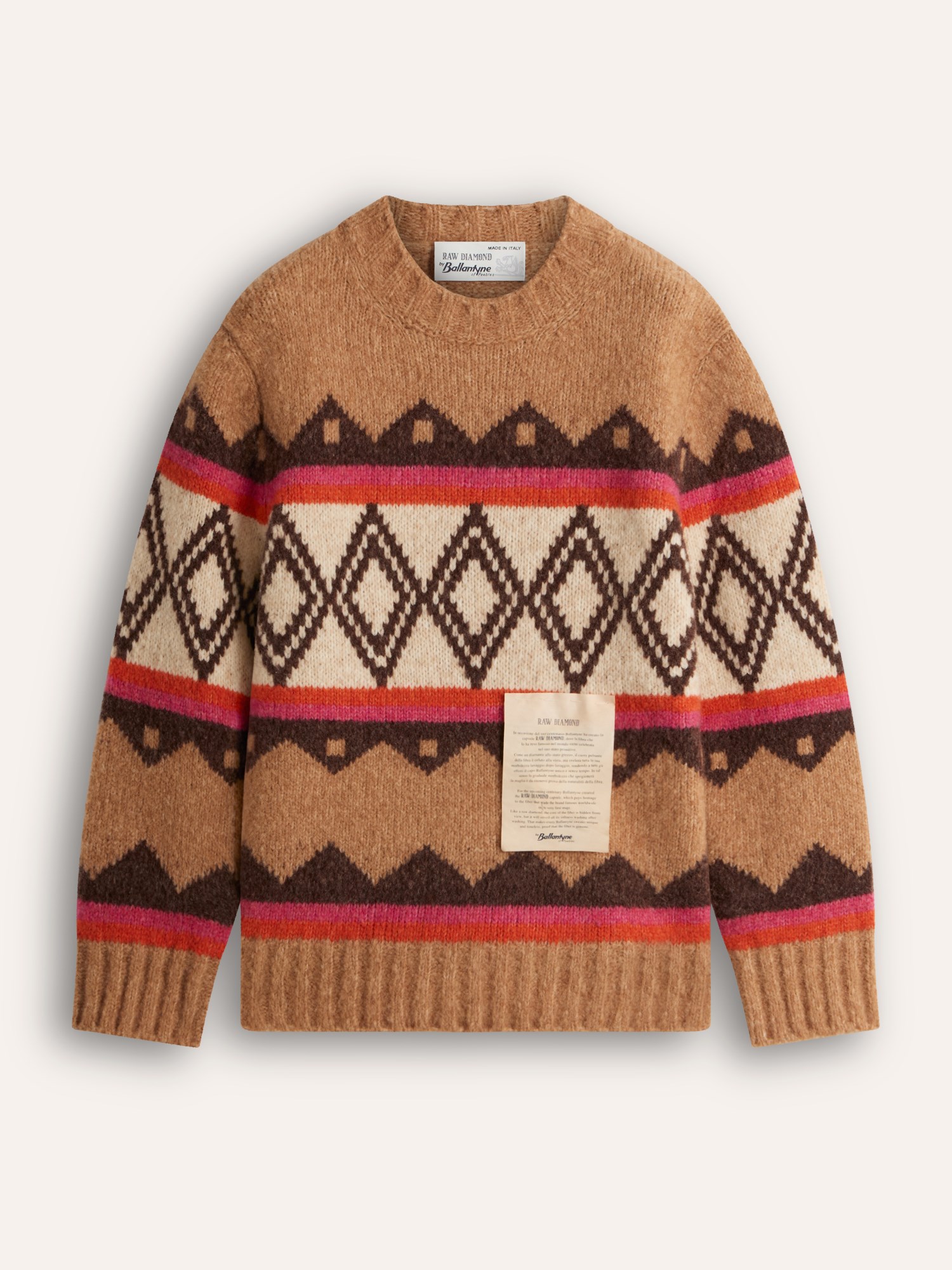 Ballantyne RAW DIAMOND - RUNDHALS-HERRENPULLOVER - COD. B4P337 3W082 94118