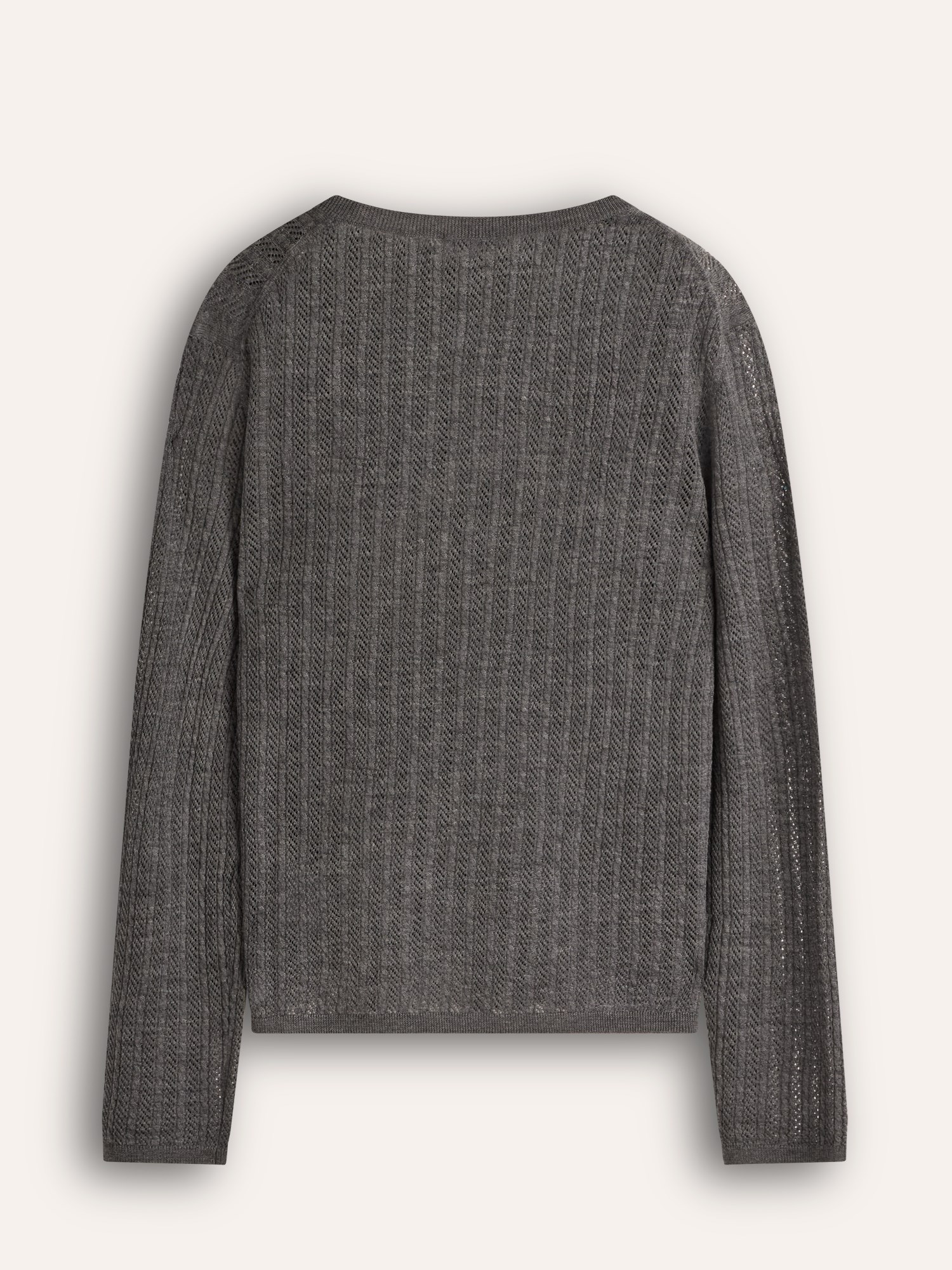 Ballantyne WOMENS V-NECK RIBBED JUMPER IN 100% WOOL - COD. B1P880 16W07 15131