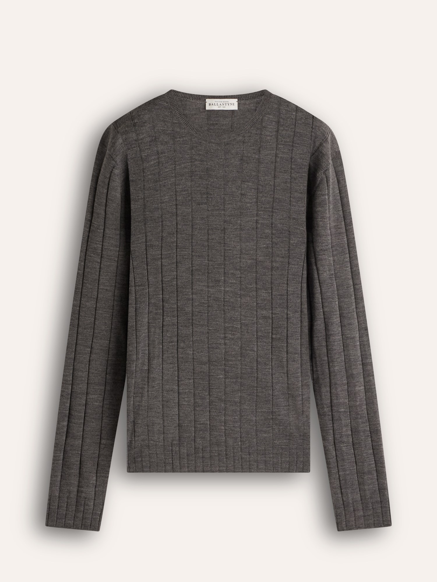 Ballantyne DAMEN RUNDHALSPULLOVER AUS 100% WOLLE MIT RIPPENSTRUKTUR - COD. B1P879 16W02 15131