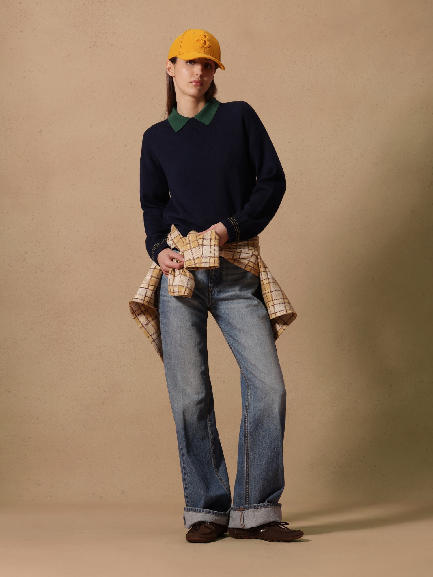 Ballantyne DAMEN RUNDHALS-PULLOVER AUS 100% WOLLE MIT KONTRASTSAUM - COD. B1P887 7W028 93572