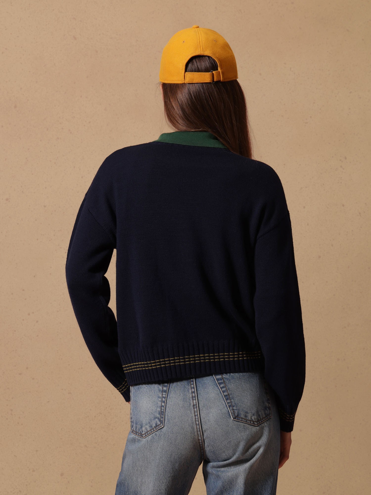 Ballantyne DAMEN RUNDHALS-PULLOVER AUS 100% WOLLE MIT KONTRASTSAUM - COD. B1P887 7W028 93572