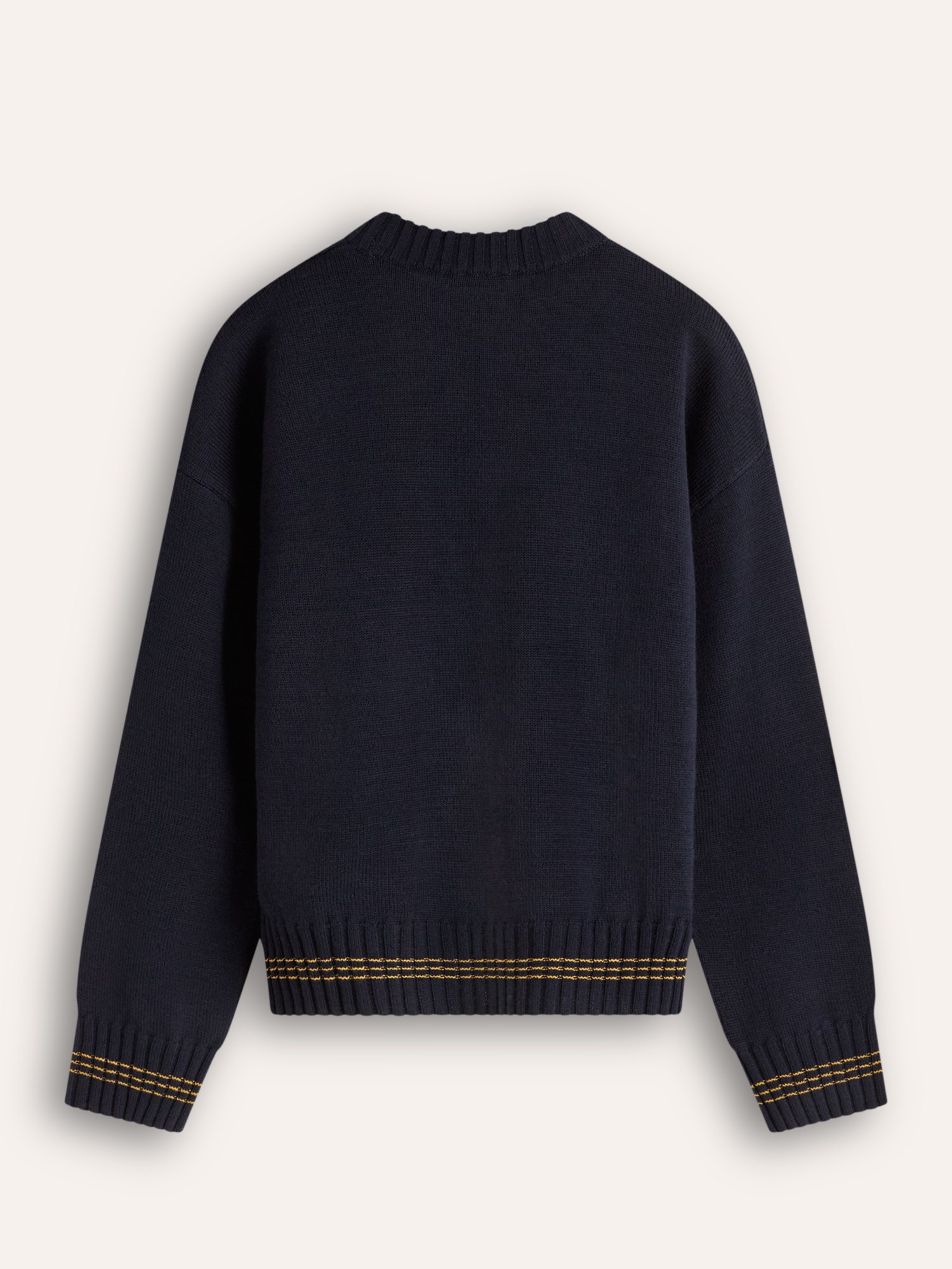 Ballantyne DAMEN RUNDHALS-PULLOVER AUS 100% WOLLE MIT KONTRASTSAUM - COD. B1P887 7W028 93572