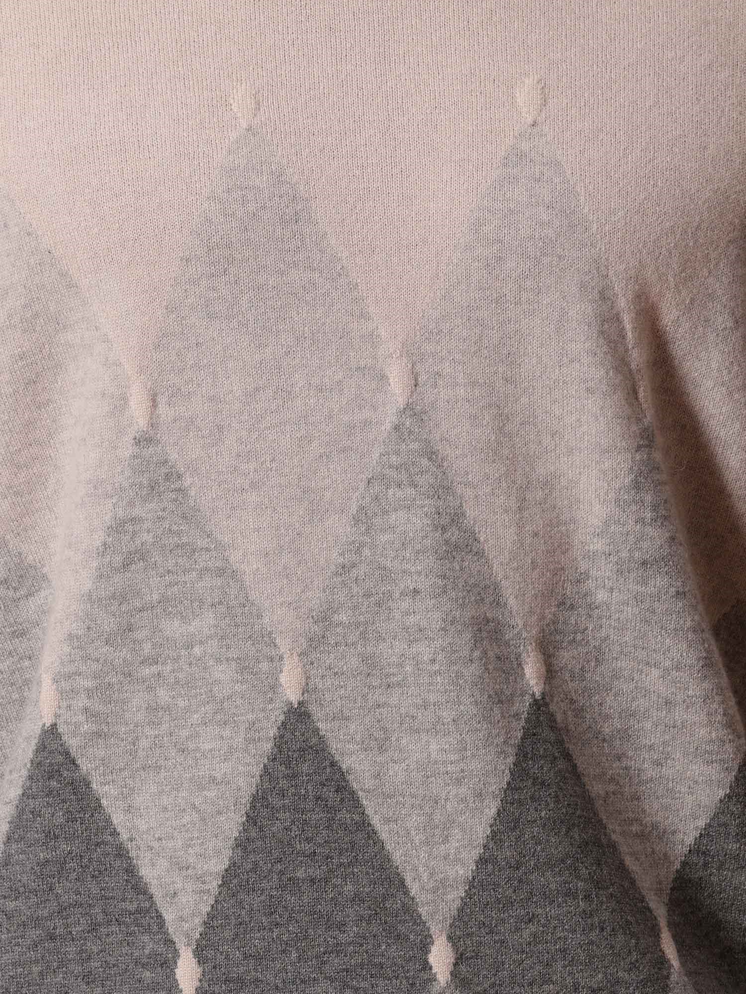 Ballantyne HERREN-RUNDHALS-PULLOVER MIT RAUTENMUSTER AUS 100% KASCHMIR - COD. B2P000 12KA8 98034