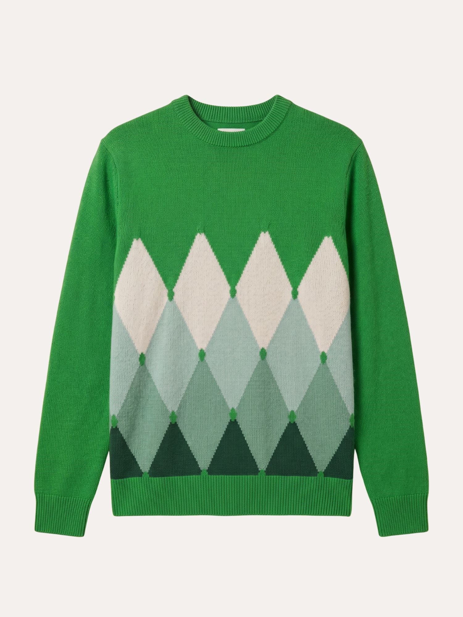 Ballantyne HERREN RUNDHALS-STRICKPULLOVER MIT RAUTENMUSTER AUS 100% KASCHMIR - COD. B2P000 7K0A8 92533