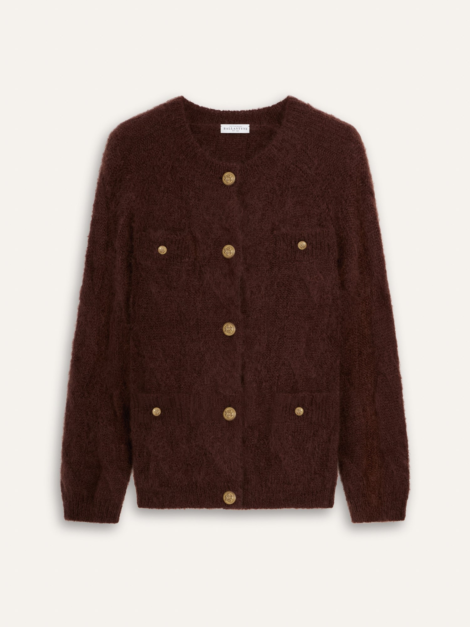 Ballantyne WOMENS CARDIGAN IN MOHAIR AND WOOL BLEND - COD. B1K417 5W032 14677