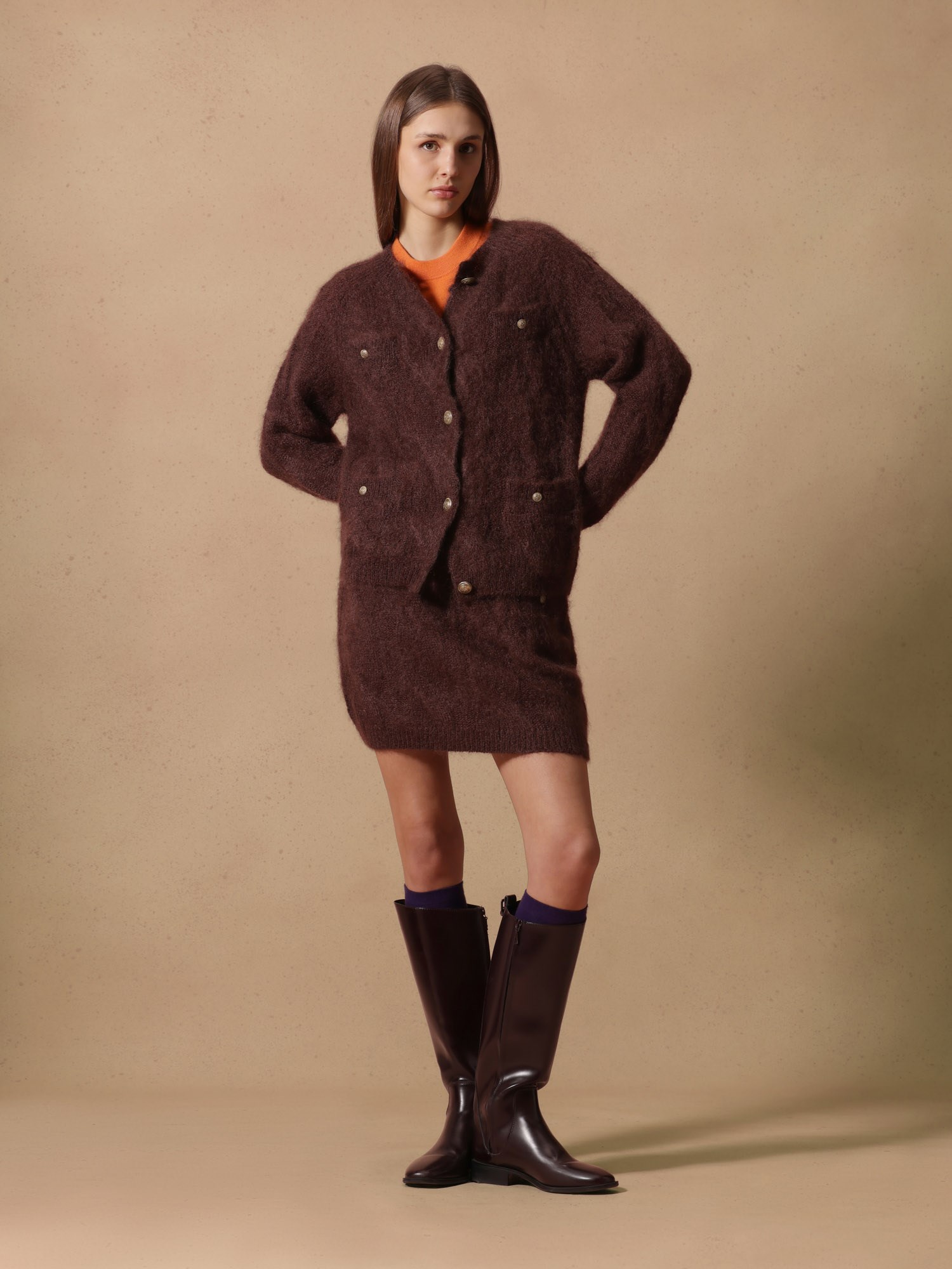 Ballantyne DONNA CARDIGAN IN MISTO MOHAIR LANA - COD. B1K417 5W032 14677