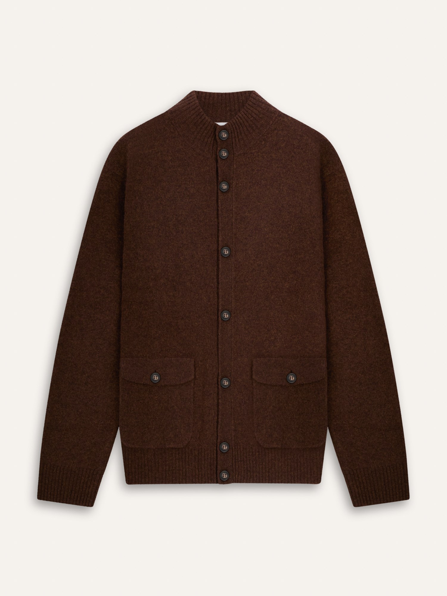 Ballantyne MENS HIGH NECK 100% WOOL CARDIGAN - COD. B2K214 7W136 14677