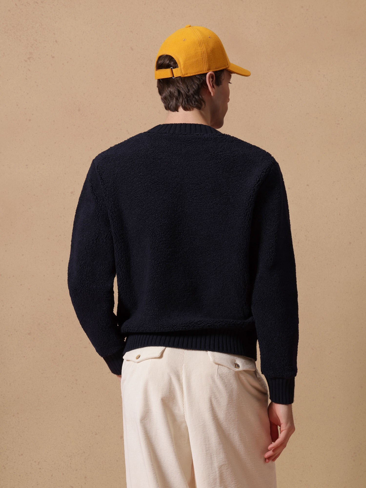 Ballantyne MEN'S TEDDY SWEATER WITH LOGO - COD. BMW185 UPL46 13777